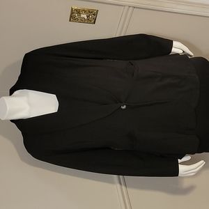 Eloquii, 20W, Black Button Front Blazer